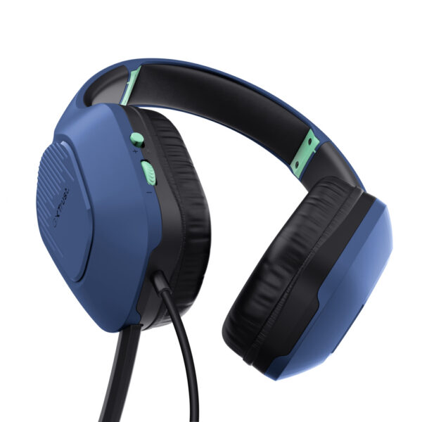 Trust GXT 415B Zirox Headset Bedraad Hoofdband Gamen Blauw - Afbeelding 3