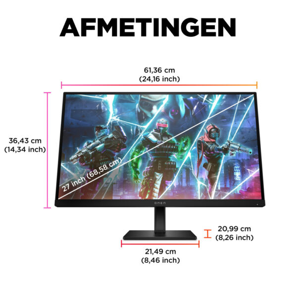 OMEN by HP 27 inch FHD 240 Hz gaming monitor - OMEN 27s - Afbeelding 10