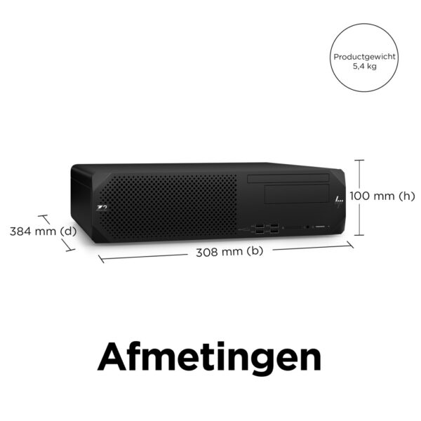 HP Z2 G9 Intel® Core™ i7 i7-14700 32 GB DDR5-SDRAM 1 TB SSD Windows 11 Pro SFF Workstation Zwart - Afbeelding 8