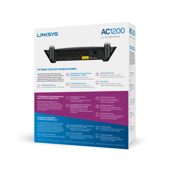 Linksys E5400 draadloze router Gigabit Ethernet Dual-band (2.4 GHz / 5 GHz) Zwart - Afbeelding 11