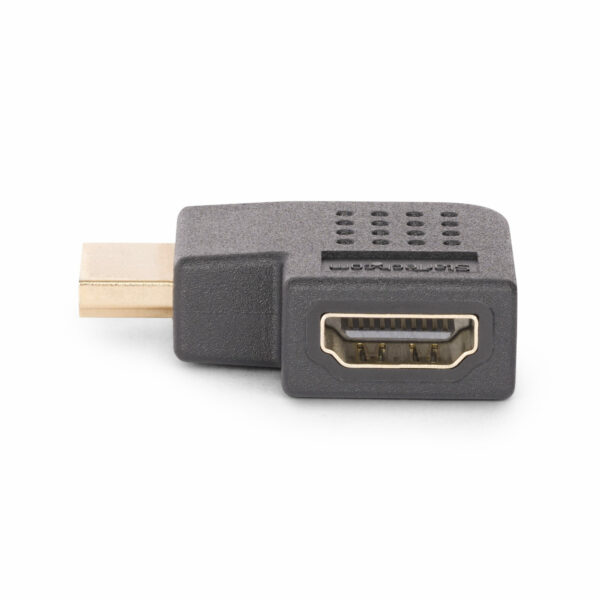 StarTech.com Haakse HDMI 2.0 Adapter, Male naar Female, Horizontale 90 Graden Haakse HDMI adapter, HDMI Port Saver, 4K 60Hz, Hig - Afbeelding 4