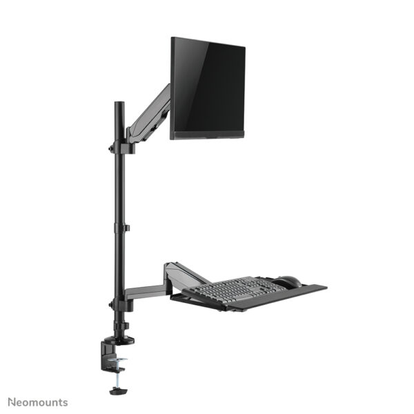 Neomounts DS90-325BL1 Zit-sta werkstation bureau 17-32" - gasveer - Afbeelding 11