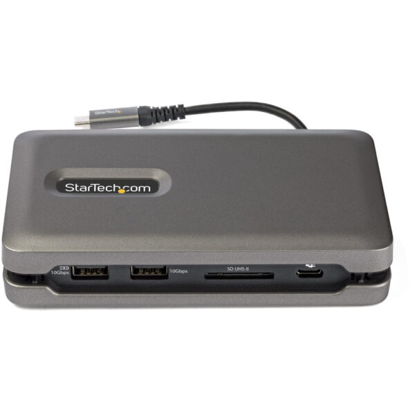 StarTech.com USB C Multiport Adapter, USB C naar 4K 60Hz HDMI 2.0, 2-Port 10Gbps USB Hub, 100W Power Delivery Pass-through, GbE, - Afbeelding 3
