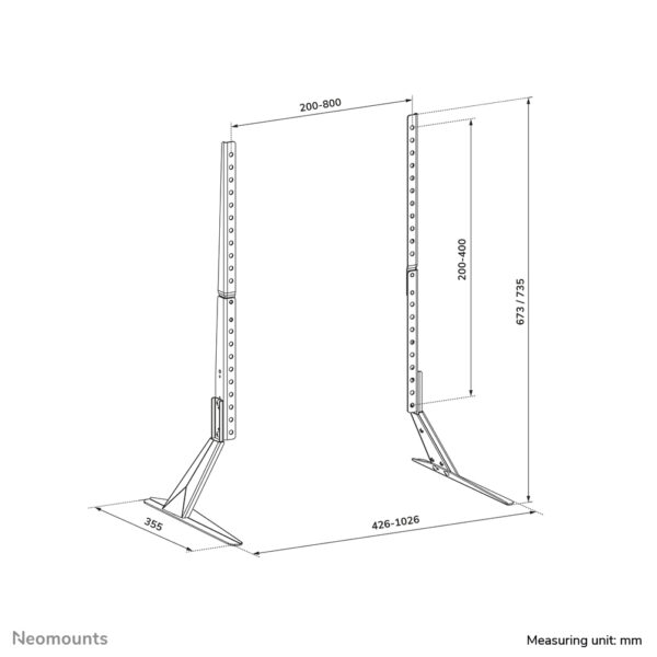 Neomounts DS45-430BL19 TV standaard 23-75" - Afbeelding 16