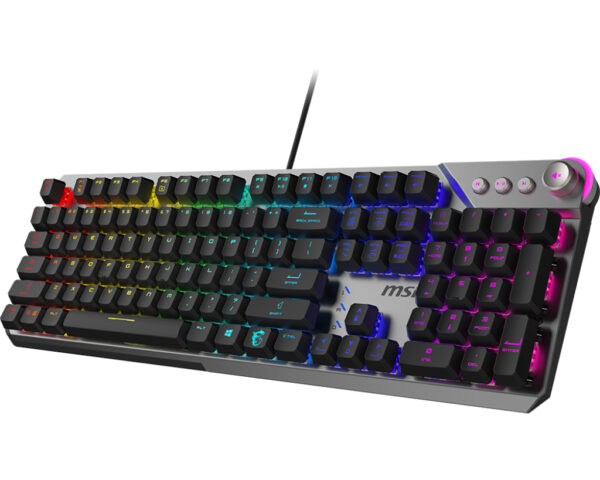 MSI STRIKE 600 SILENT US toetsenbord Gamen USB QWERTY Amerikaans Engels Zwart - Afbeelding 2