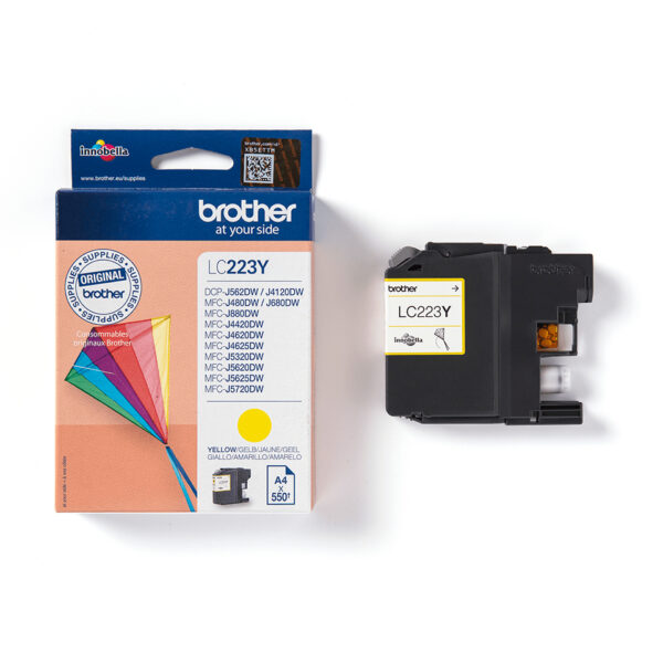 Brother LC223Y inktcartridge 1 stuk(s) Origineel Geel - Afbeelding 3