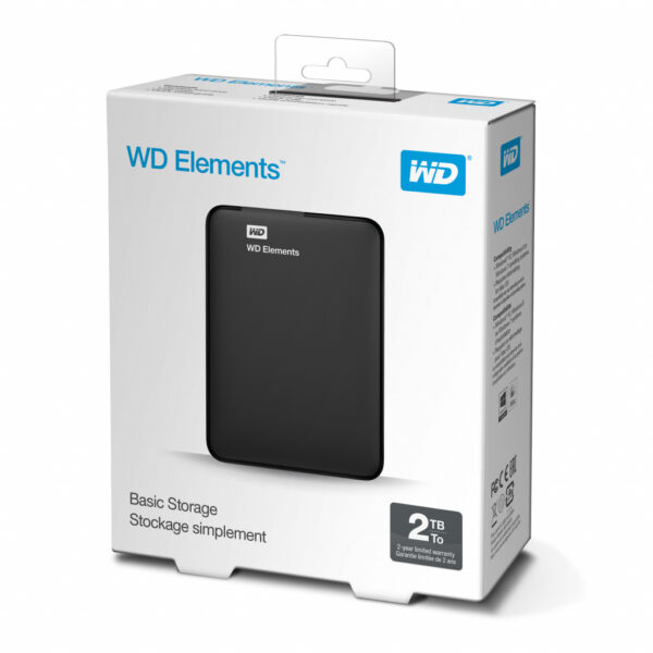 Western Digital Elements WD Portable 2.5 Inch externe HDD 2TB, Zwart - Afbeelding 8