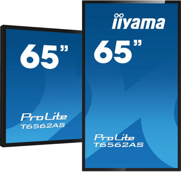 iiyama T6562AS-B1 beeldkrant Interactief flatscreen 163,8 cm (64.5") IPS 500 cd/m² 4K Ultra HD Zwart Touchscreen Type processor - Afbeelding 4