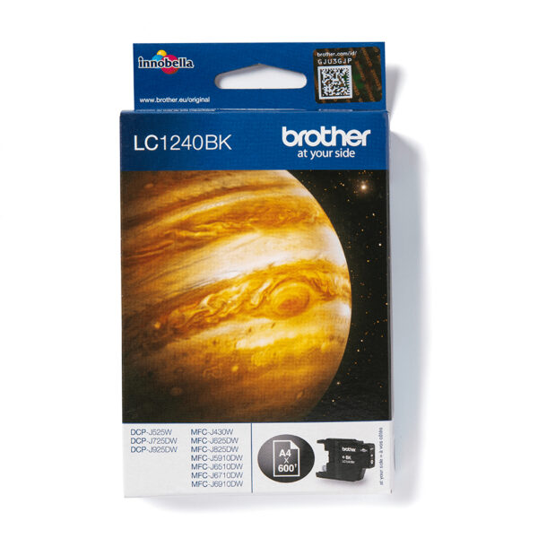 Brother LC1240BK inktcartridge 1 stuk(s) Origineel Zwart