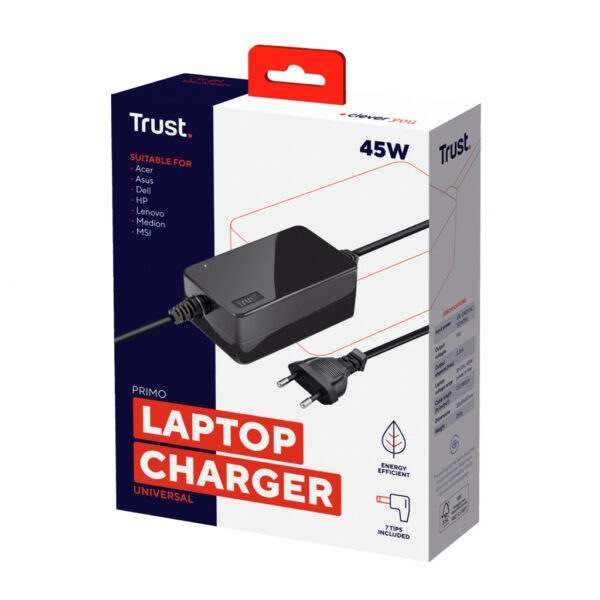 Trust Primo 45W - 19V Laptop Lader - Afbeelding 7