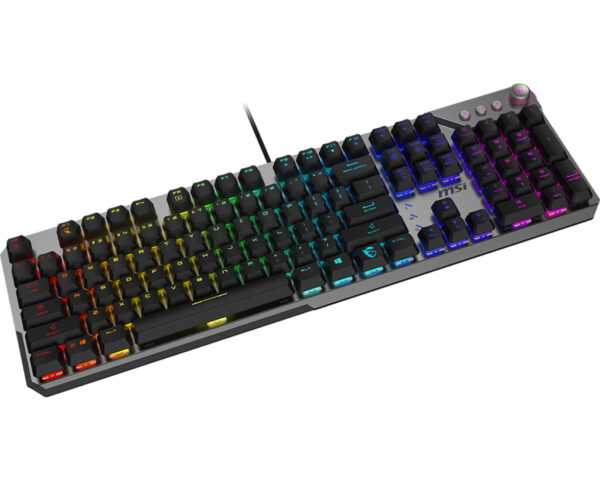 MSI STRIKE 600 SILENT US toetsenbord Gamen USB QWERTY Amerikaans Engels Zwart - Afbeelding 3