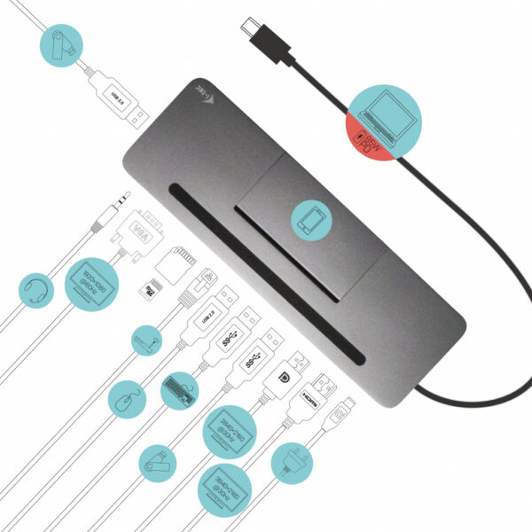 i-tec USB-C Metal 4K 3x Docking PD85W - Afbeelding 8