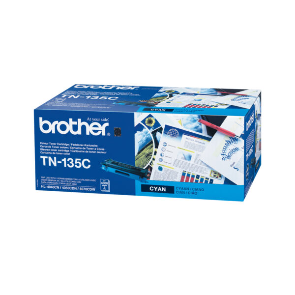 Brother TN-135C tonercartridge 1 stuk(s) Origineel Cyaan - Afbeelding 2
