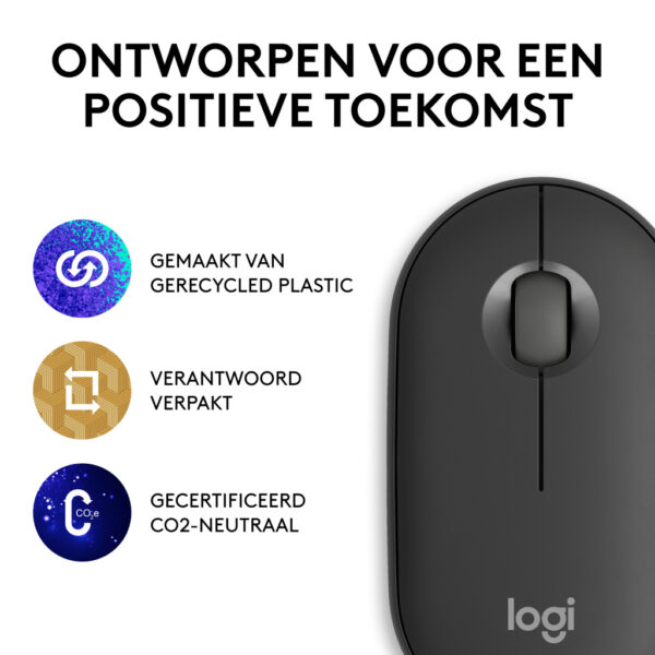 Logitech 910-007015 muis Reizen Ambidextrous RF-draadloos + Bluetooth Optisch 4000 DPI - Afbeelding 10