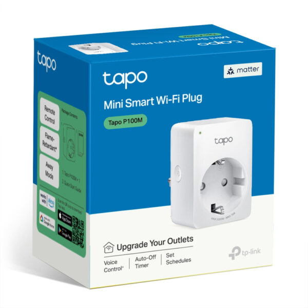 TP-Link TAPO P100M smart plug 2300 W Thuis, Kantoor Wit - Afbeelding 2