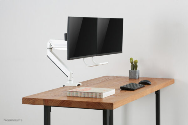 Neomounts NM-D775DXWHITE Monitorarm 10-32" - gasveer - Topfix - 180°-stop - Afbeelding 12