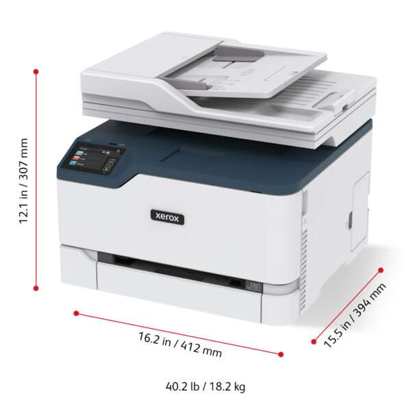Xerox C235 A4 22ppm Wireless Duplex Copy/Print/Scan/Fax PS3 PCL5e/6 ADF 2 Trays Total 251 Sheets - Afbeelding 4