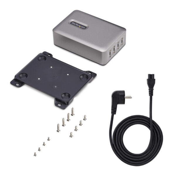 StarTech.com 4-Port Multi-Device USB-C Oplader, Totaal 240W, Single Port 140W EPR, PD 3.1, Poorten met Schroefvergrendeling, Id - Afbeelding 11