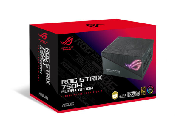 ASUS ROG Strix 750W Gold Aura Edition power supply unit 20+4 pin ATX ATX Zwart - Afbeelding 11