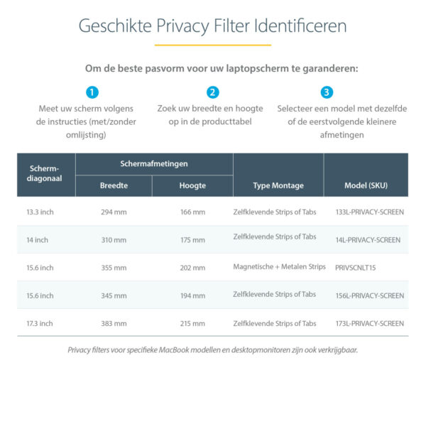 StarTech.com 17.3-inch 16:9 Laptop Privacy Filter, Anti-Glans Privacyscherm met 51% Blauw Licht Reductie, Notebook Screen Protec - Afbeelding 13