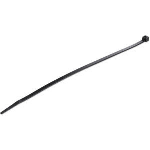 StarTech.com 25 cm Zwarte Kabelbinders 4 mm Breed, 68 mm Bundeldiameter, 22 kg Treksterkte Zelfsluitende Snelbinders uit Nylon m