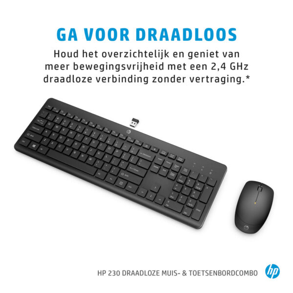 HP 230 draadloze muis- en toetsenbordcombo - Afbeelding 4