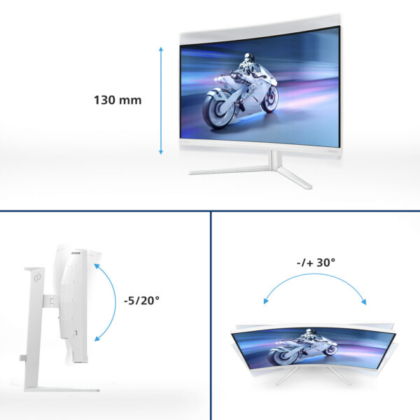 Philips Evnia 5000 27M2C5501/00 computer monitor 68,6 cm (27") 2560 x 1440 Pixels Quad HD LCD Wit - Afbeelding 15