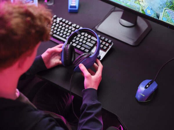 Trust GXT 415B Zirox Headset Bedraad Hoofdband Gamen Blauw - Afbeelding 8