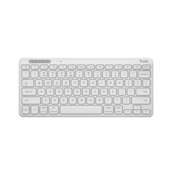 Trust Lyra toetsenbord Universeel RF-draadloos + Bluetooth QWERTY Amerikaans Engels Wit - Afbeelding 3