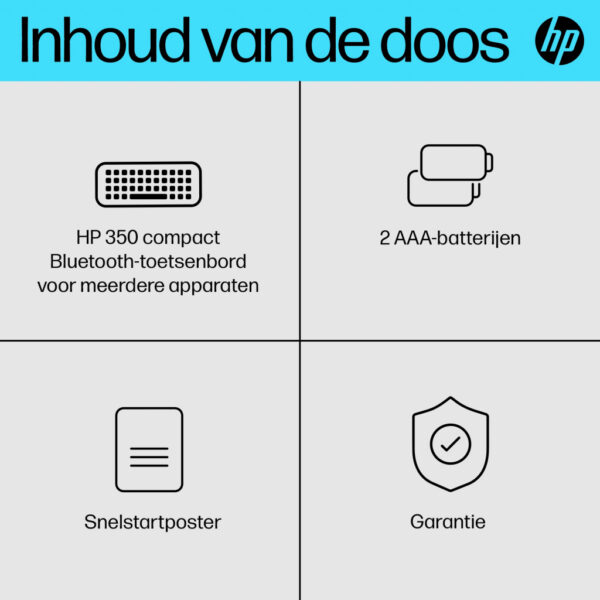HP 350 Compact Multi-Device Bluetooth Keyboard - Afbeelding 6
