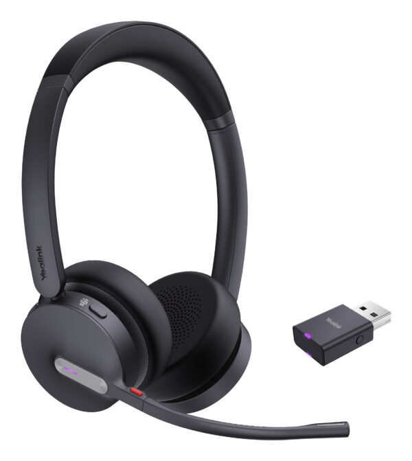 Yealink WH64 Hybrid Dual Teams Headset Draadloos Hoofdband Kantoor/callcenter Micro-USB Bluetooth Zwart - Afbeelding 2