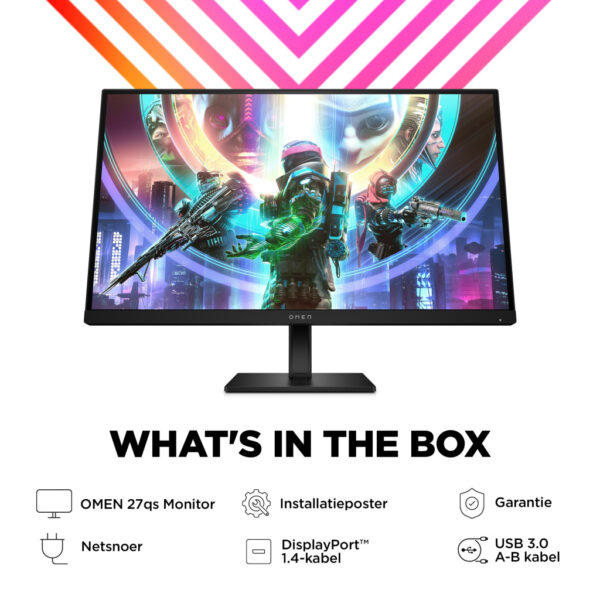 OMEN by HP 27 inch QHD 240 Hz gaming monitor - OMEN 27qs - Afbeelding 7