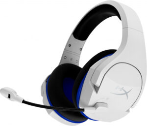 HyperX Cloud Stinger Core - draadloze gamingheadset (wit-blauw) - PS5-PS4