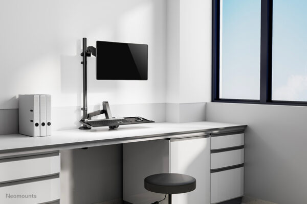 Neomounts DS90-325BL1 Zit-sta werkstation bureau 17-32" - gasveer - Afbeelding 14