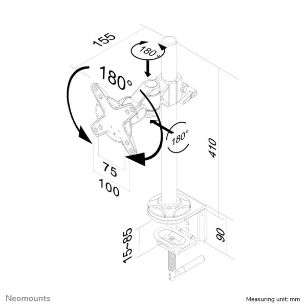 Neomounts FPMA-D1010 Monitorarm 10-30" - Afbeelding 3