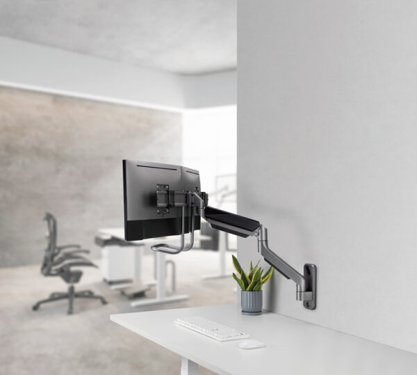 Gembird Laikiklis Adjustable wall 2-display mounting arm 17-32inch iki 8kg - Afbeelding 12