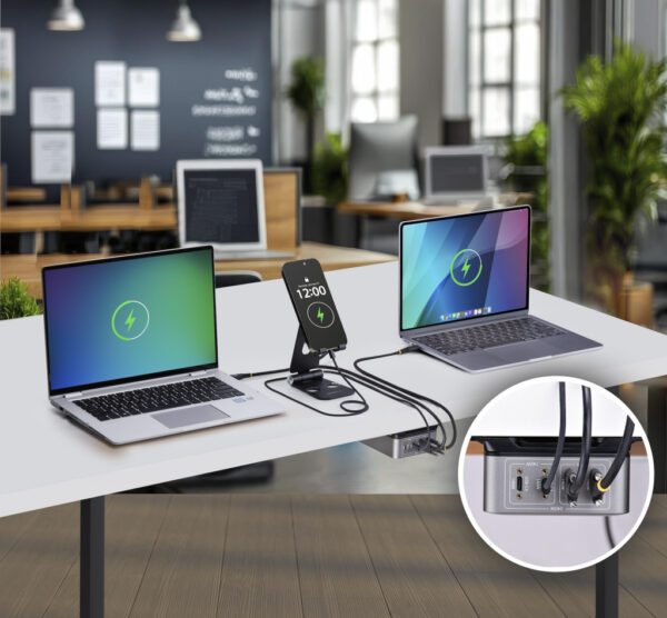 StarTech.com 4-Port Multi-Device USB-C Oplader, Totaal 240W, Single Port 140W EPR, PD 3.1, Poorten met Schroefvergrendeling, Id - Afbeelding 10