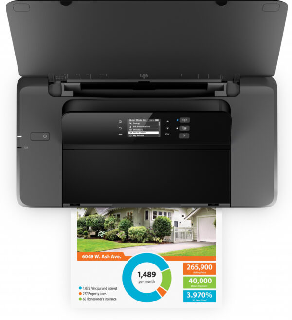 HP Officejet 200 Mobile Draadloos Kleur Printer - Afbeelding 3