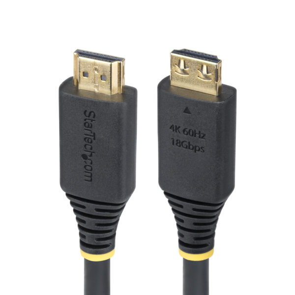 StarTech.com 1,8m High Speed HDMI Kabel met Grip Connectors, 4K 60Hz/1440p 144Hz, HDR10/HDCP 2.2/ARC, 18Gbps, UHD HDMI 2.0 Kabel