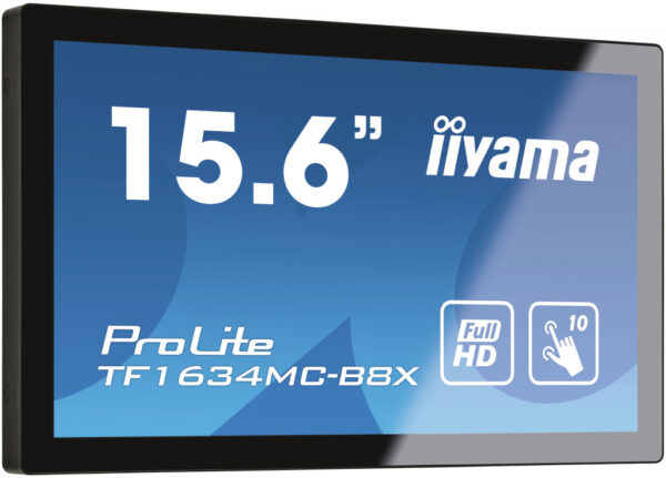 iiyama ProLite TF1634MC-B8X computer monitor 39,6 cm (15.6") 1920 x 1080 Pixels Full HD LED Touchscreen Multi-gebruiker Zwart - Afbeelding 3