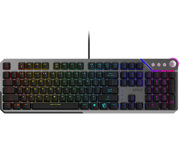 MSI STRIKE 600 SILENT US toetsenbord Gamen USB QWERTY Amerikaans Engels Zwart
