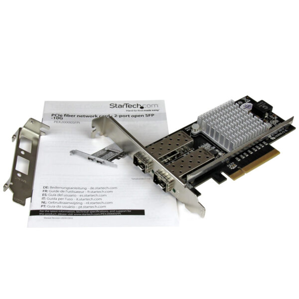StarTech.com 2 poorts 10G glasvezel netwerkkaart met open SFP+ PCIe, Intel 82599 chipset - Afbeelding 5