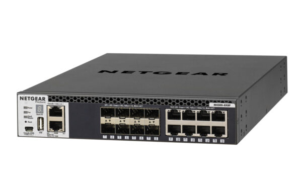 NETGEAR M4300-8X8F Managed L3 10G Ethernet (100/1000/10000) 1U Zwart - Afbeelding 2