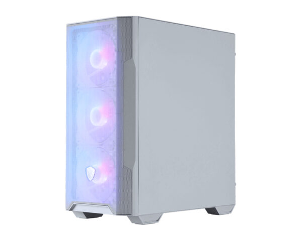 MSI MAG Forge M100R Midi Tower Transparant, Wit