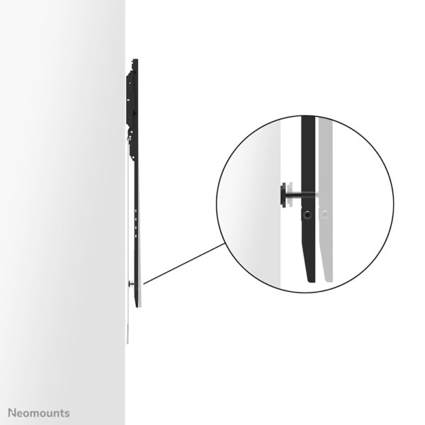 Neomounts WL30-750BL18P Heavy duty muurbeugel 50-98" - vlak - vergrendelbaar - portrait - snelle installatie - TÜV - Afbeelding 6