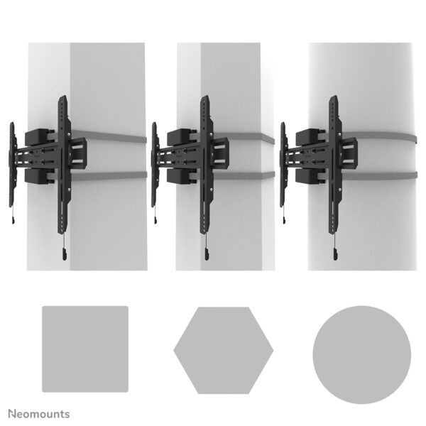 Neomounts WL30S-910BL16 TV-pilaarsteun 40-75" - vlak - vergrendelbaar - diam. 25-100 cm - portrait - Afbeelding 10