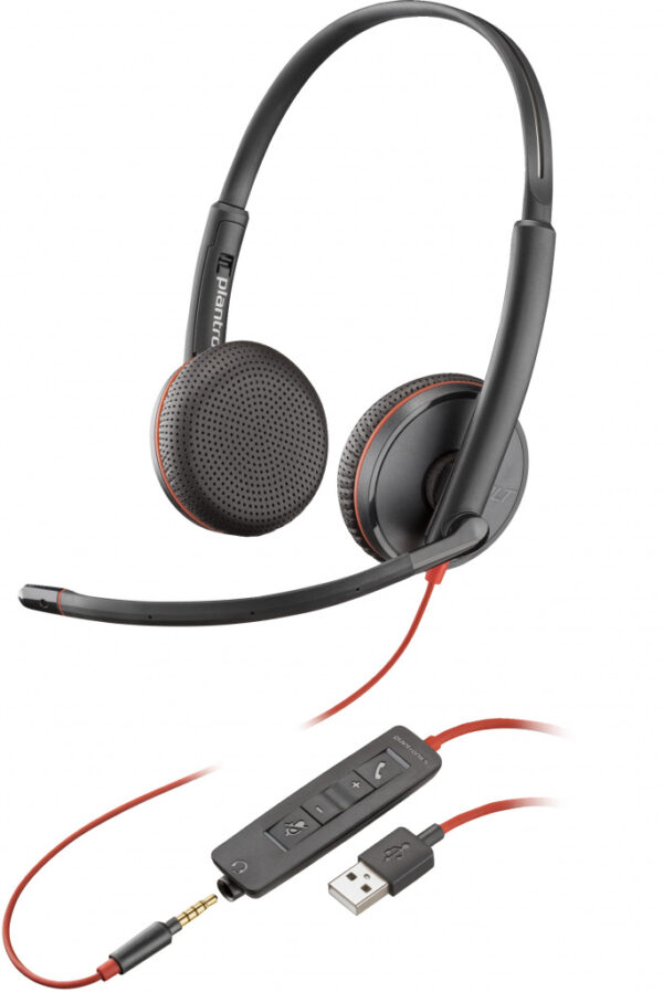 POLY Blackwire 3225 stereo USB-A-headset (bulk)