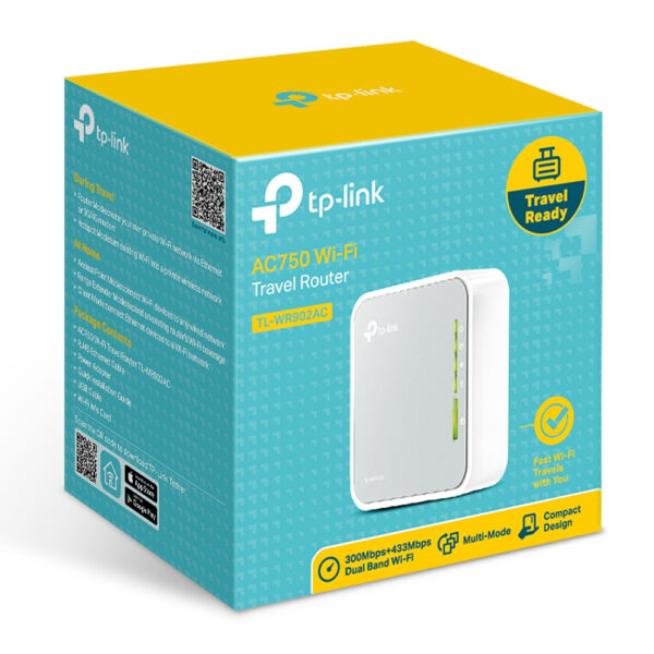 TP-Link TL-WR902AC draadloze router Fast Ethernet Dual-band (2.4 GHz / 5 GHz) 4G Wit - Afbeelding 4