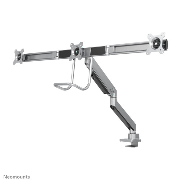 Neomounts NM-D775DX3SILVER Monitorarm 17-27" - gasveer - Topfix - 180°-stop - Afbeelding 4
