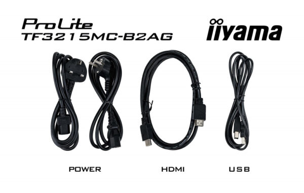 iiyama ProLite TF3215MC-B2AG computer monitor 80 cm (31.5") 1920 x 1080 Pixels Full HD LED Touchscreen Kiosk Zwart - Afbeelding 4